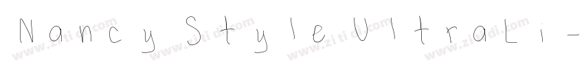 Nancy Style UltraLi字体转换